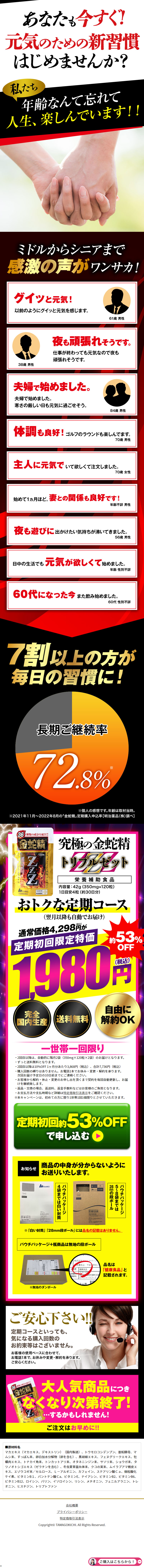 金蛇精ZZZのLPデザイン（健康食品・健康ドリンク・サプリメント／ブラック（黒色）系／力強い系）