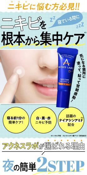 Acnes Labo LP design (Skincare, Bodycare, Haircare / Multi-color type / Lively type) Mobile version