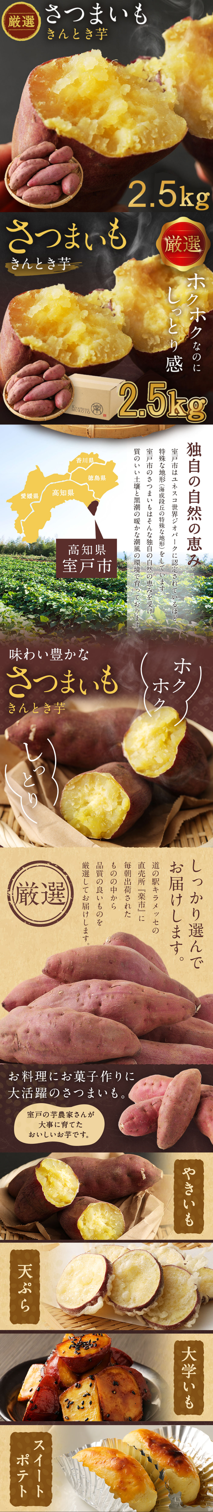 掘りたてさつまいものLPデザイン（フルーツ・果物・野菜／ブラウン系／信頼・安心系）スマホ版