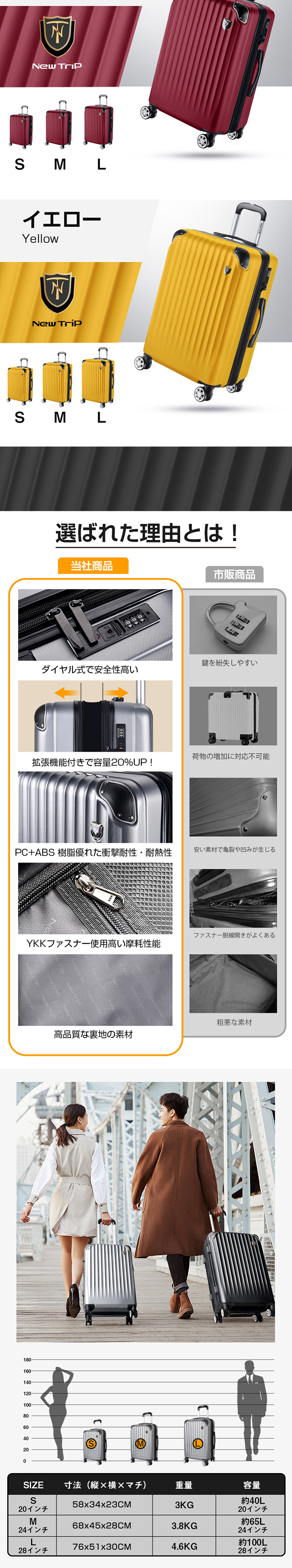 Suitcase LP design (bag / White-based / Stylish type) Mobile version