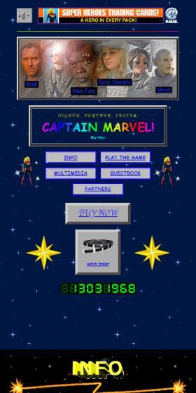 captainmarvel LP design (movies / Multi-color type / Lively type) Mobile version