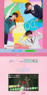 君が死ぬまであと100日のLPデザイン（邦画・洋画・海外ドラマ／ピンク系／かわいい系）PC版
