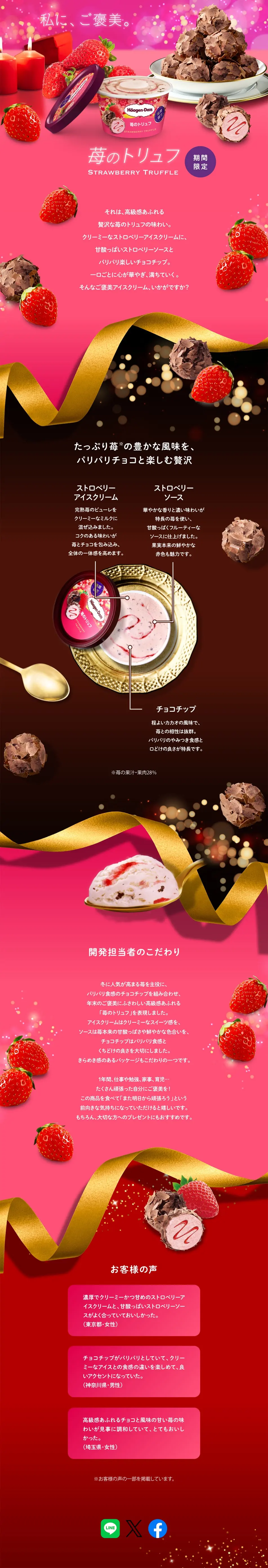 Strawberry Truffle LP design (Western confectionery / Pink shades / Cute style) PC version