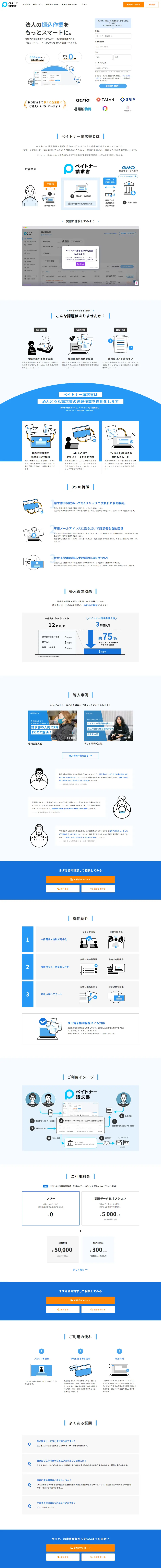 Paytner Invoice LP design (Design, Apps, Systems / Shades of blue / Manga) PC version