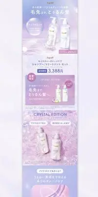 アクオル シャンプー ・ トリートメント ボトルのLPデザイン（スキンケア・ボディケア・ヘアケア／パープル系／かわいい系）PC版