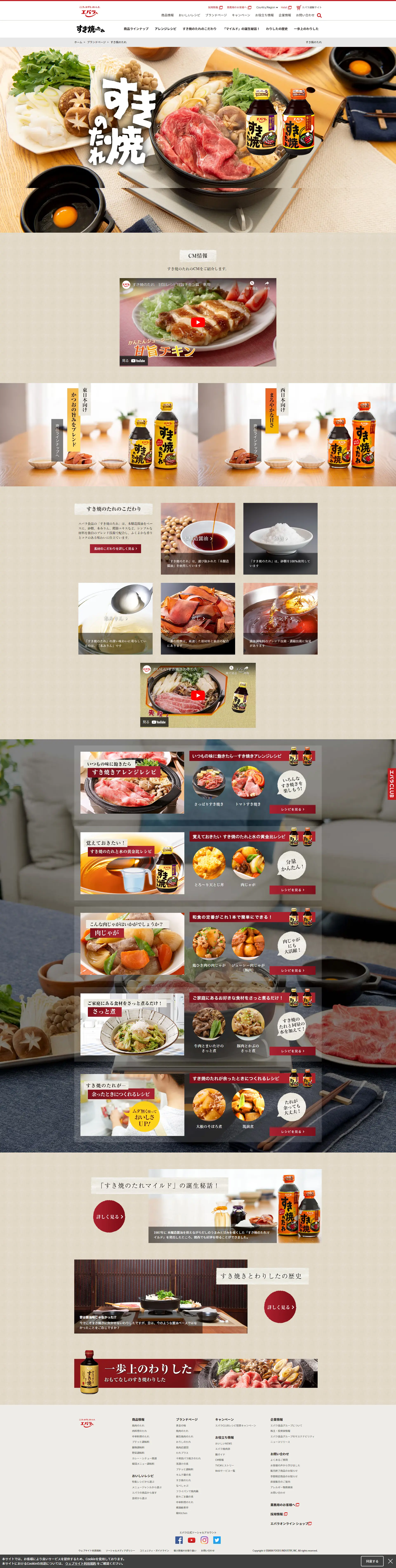 Sukiyaki Sauce LP design (Seasonings, Sweeteners, Broth, Soup / Brown tones / Trust and Safety) PC version