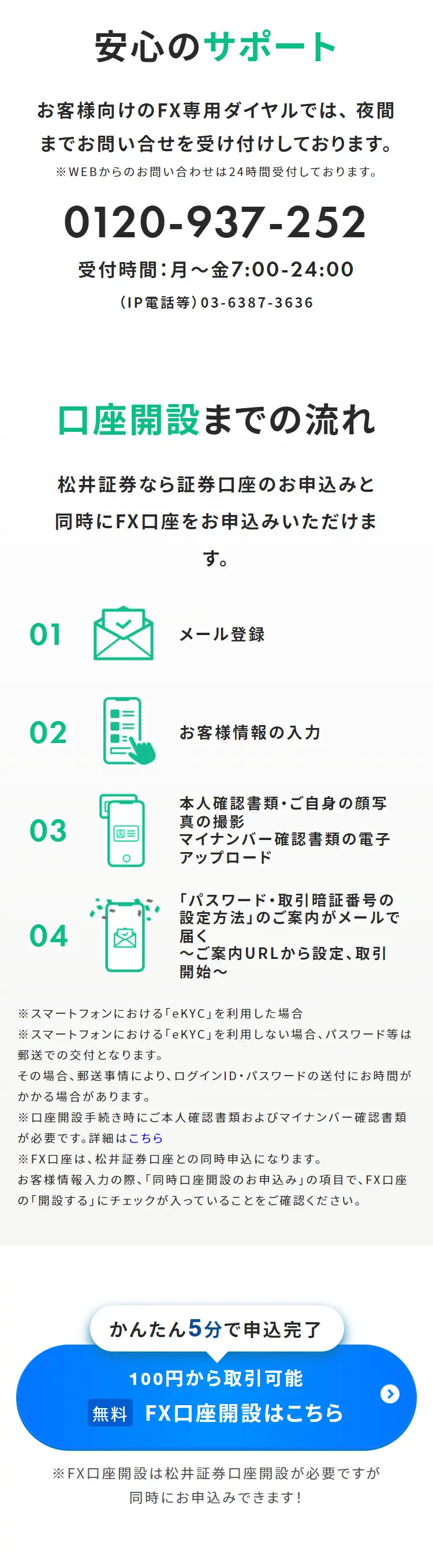 MATSUIFX LP design (Insurance, Finance, Credit / Green tones / Trust and Safety) Mobile version