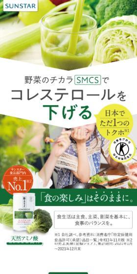 Midori de Sarana LP design (Health foods, health drinks, and supplements / Green tones / Health and Wellness) Mobile version
