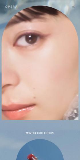 OPERA2023WINTERCOLLECTION LP design (Cosmetics, makeup, and contact lenses / Shades of grey / Refined style) Mobile version
