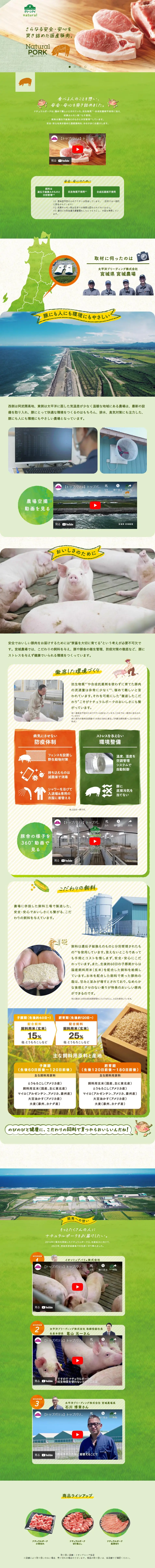 Aeon's Natural Pork LP design (Meat and Meat Products / Green tones / Natural style) PC version