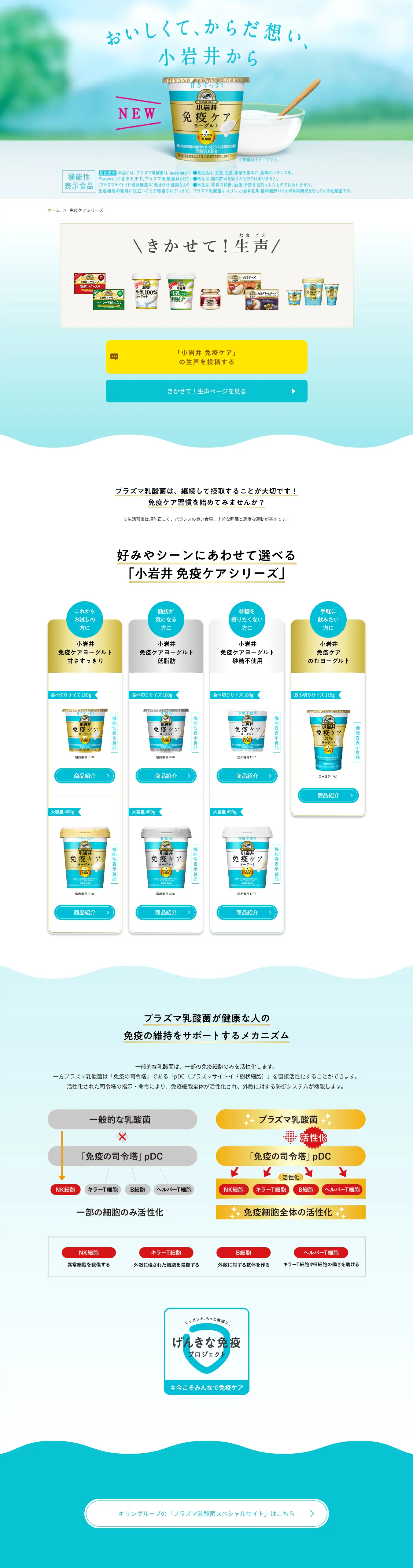 Immune Care Series LP design (Cheese, yogurt, dairy products / Shades of blue / Stylish type) PC version