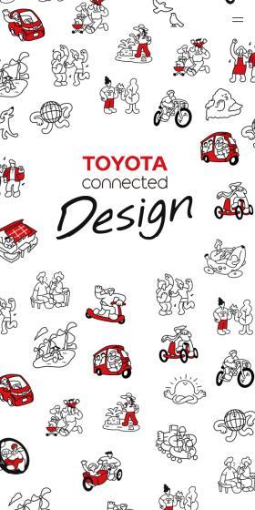 TOYOTAConnectedDesign LP design (Businesses, companies, stores / Red tones / Manga) Mobile version