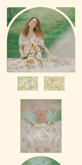 2024 Alphonse Mucha Collection LP design (Women's fashion / yellow / Arts) Mobile version