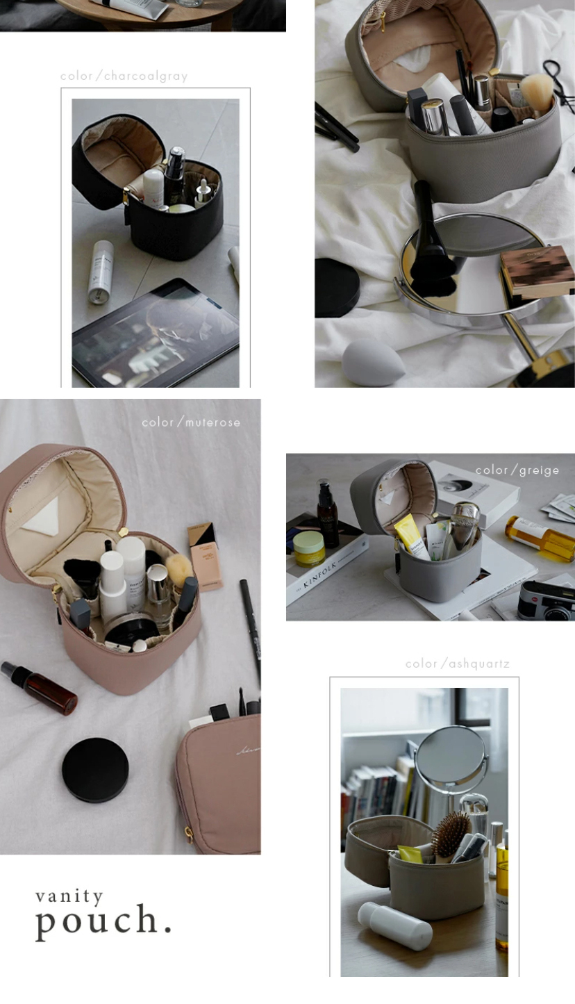 Vanity pouch LP design (Wallets, accessories,pouches / White-based / Simple)