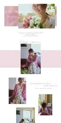 Happy mother\'s dayのLPデザイン（レディースファッション／ピンク系／シンプル系）PC版