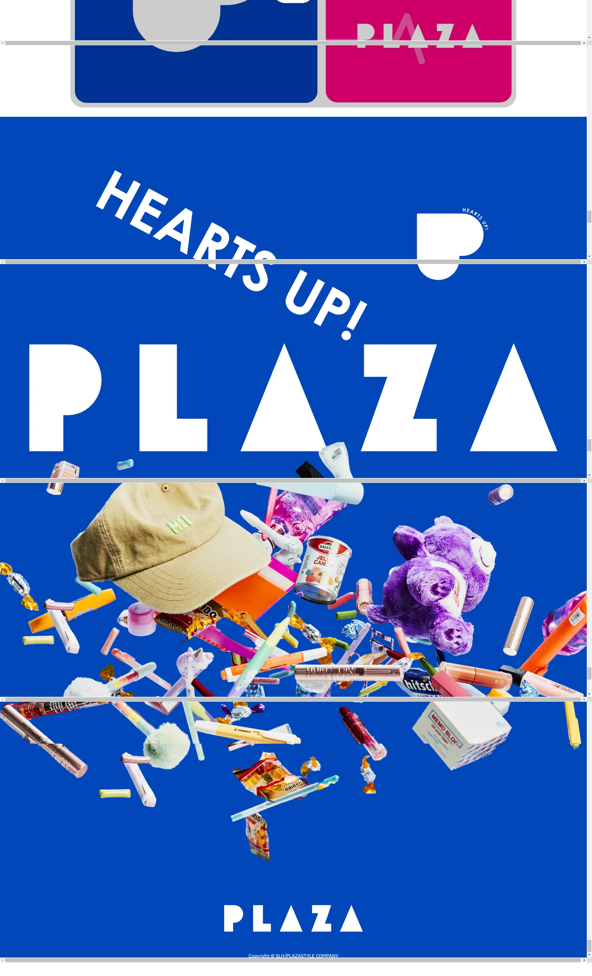PLAZA LP design (Events, Campaigns, Experiences / Shades of blue / Cute style) PC version
