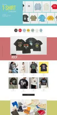 The Best T-SHIRTS CollectionのLPデザイン（レディースファッション／カラフル系／シンプル系）PC版