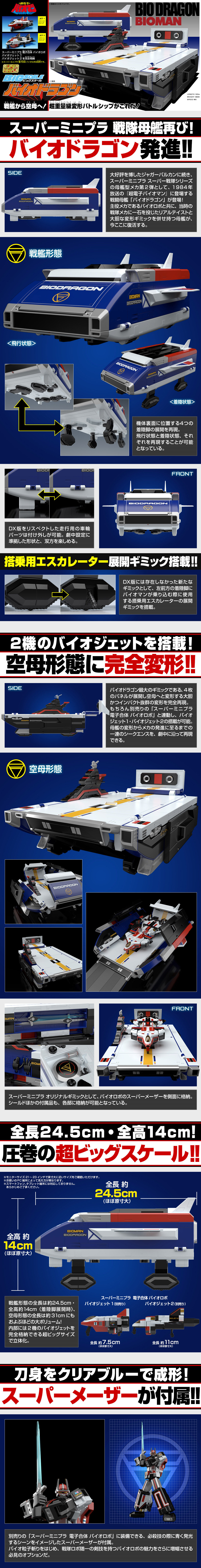 Super Mini-Pla Big Scale Bio Dragon LP design (Toys, Hobbies & Figures / Shades of blue / Cool style)