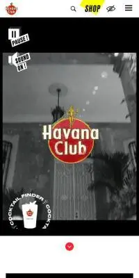 Havana ClubのLPデザイン（その他のお酒／イエロー系／かっこいい系）スマホ版