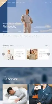 株式会社TENTIALのLPデザイン（企業・会社・お店／ブルー系／シンプル系）PC版
