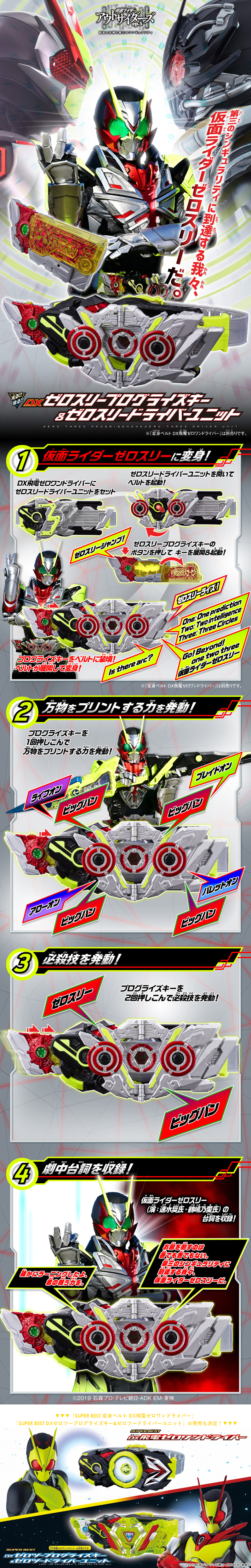 DX Zero Three Progrisekey & Zero Three Driver Unit LP design (Toys, Hobbies & Figures / Shades of grey / Cool style)