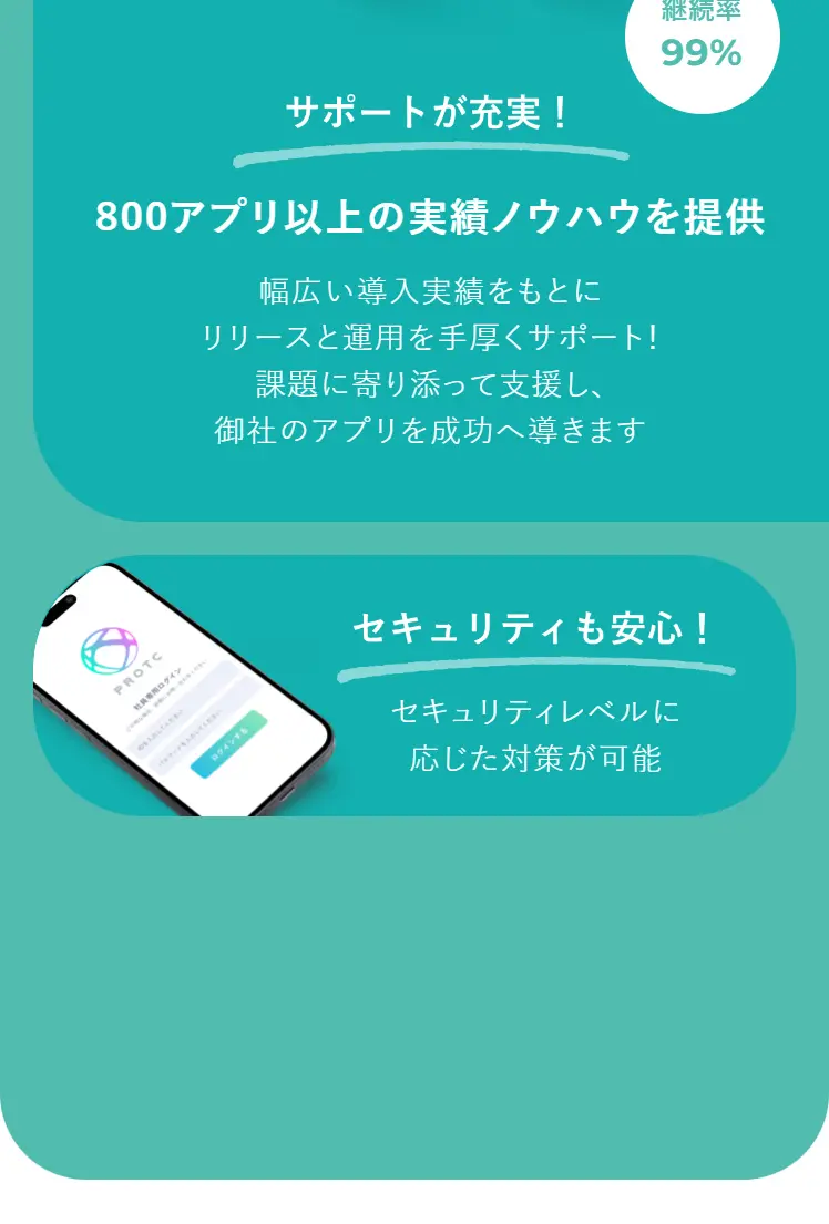 YappliUNITE LP design (Rental, Contracting, and Outsourcing / Green tones / Stylish type) Mobile version