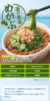 Sukiya's Mekabu Gyudon