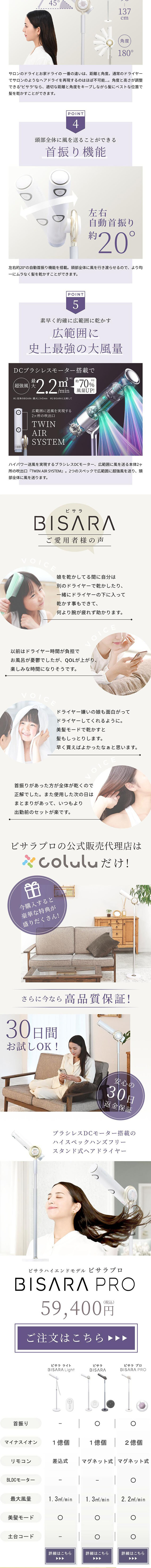 bisarapro LP design (Beauty and Health Equipment / Purples / Trust and Safety)