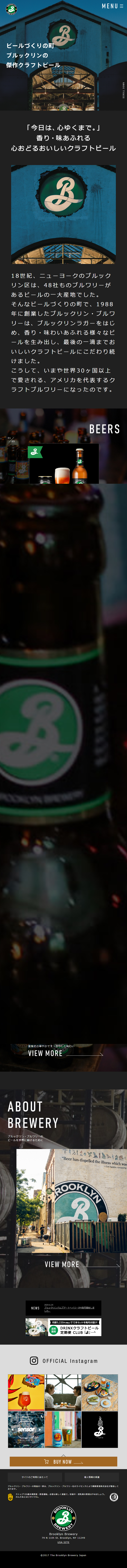 BROOKLYN BREWERYのLPデザイン（ビール・発泡酒／グレー（灰色）系／シンプル系）