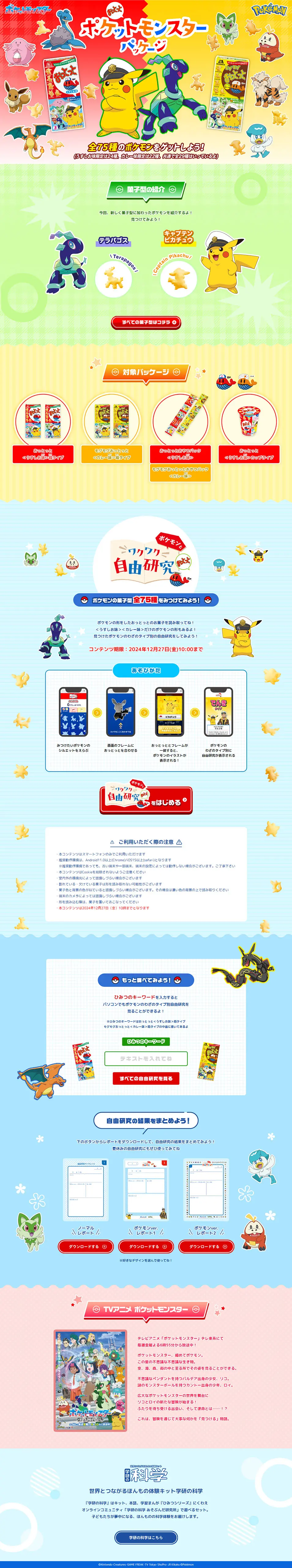 Ottotto Pokémon Package LP design (Snack foods, gum, and candy / Multi-color type / Cute style) PC version