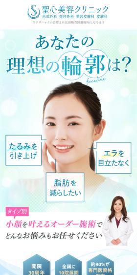 美容クリニックのLPデザイン（エステ・脱毛・増毛・整形／ブルー系／信頼・安心系）スマホ版