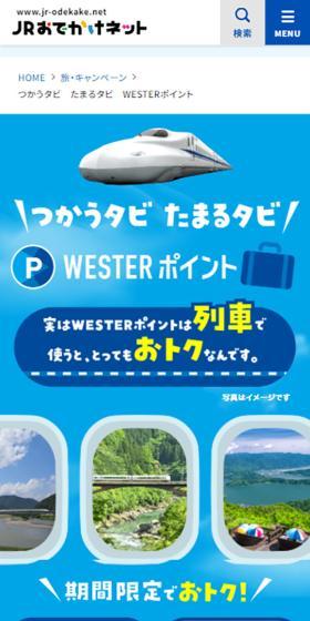 WESTER Points LP design (Businesses, companies, stores / Shades of blue / Simple) Mobile version
