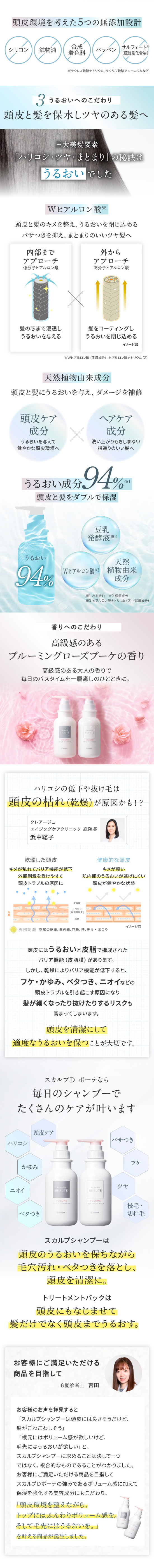 スカルプD ボーテ ボリュームペアパウチのLPデザイン（スキンケア・ボディケア・ヘアケア／ベージュ系／シンプル系）