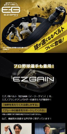 イージーゲインのLPデザイン（スポーツ用品／ブラック系／かっこいい系）スマホ版