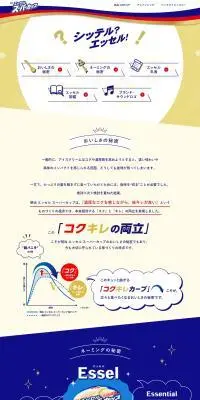 シッテル？エッセル！のLPデザイン（チーズ・ヨーグルト・乳製品／ブルー系／信頼・安心系）PC版