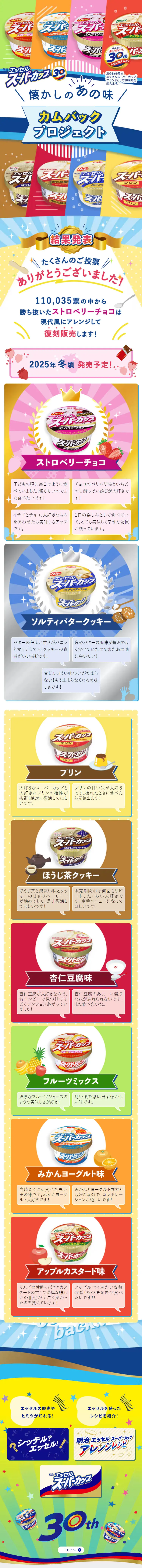 Comeback Project LP design (Cheese, yogurt, dairy products / Multi-color type / Lively type) Mobile version