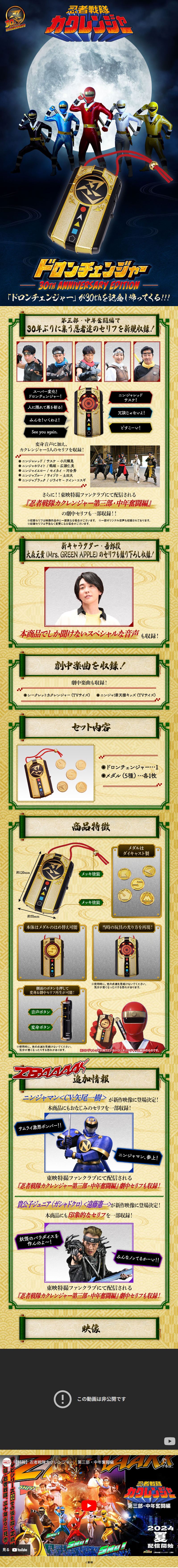 Doron Changer 30th ANNIVERSARY EDITION LP design (Toys, Hobbies & Figures / Gold tones / Japanese style)