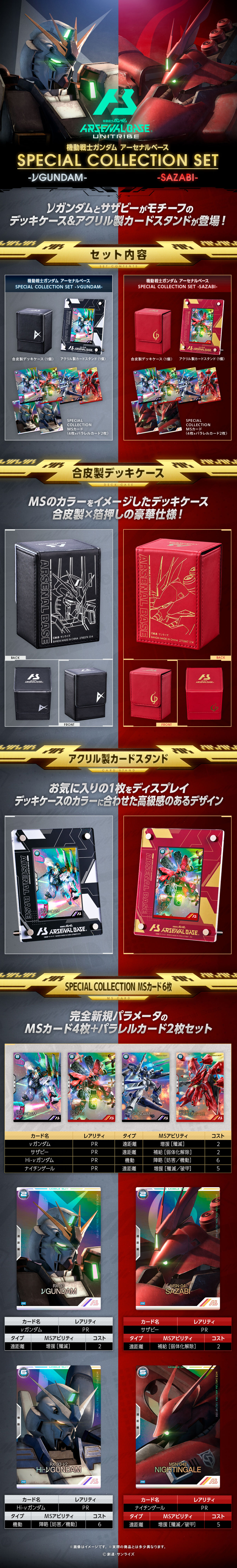 機動戦士ガンダムアーセナルベース SPECIAL COLLECTION SETのLPデザイン（玩具・ホビー・フィギュア／レッド系／かっこいい系）スマホ版