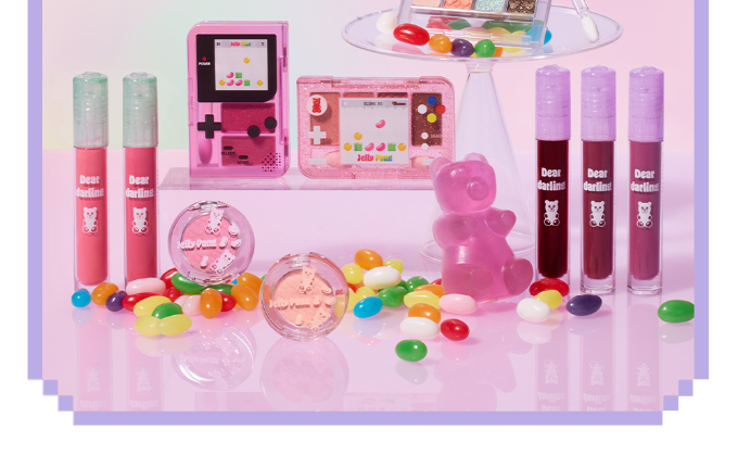Jelly Pang CollectionのLPデザイン（コスメ・化粧品・コンタクトレンズ／ピンク（桃色）系／かわいい系）