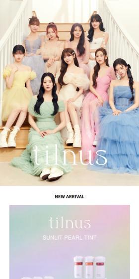 tilnus LP design (Cosmetics, makeup, and contact lenses / White-based / Simple) Mobile version