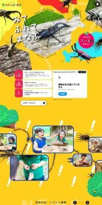 ビートルランド・米原のLPデザイン（イベント・キャンペーン・体験／グリーン系／アート・芸術系）PC版