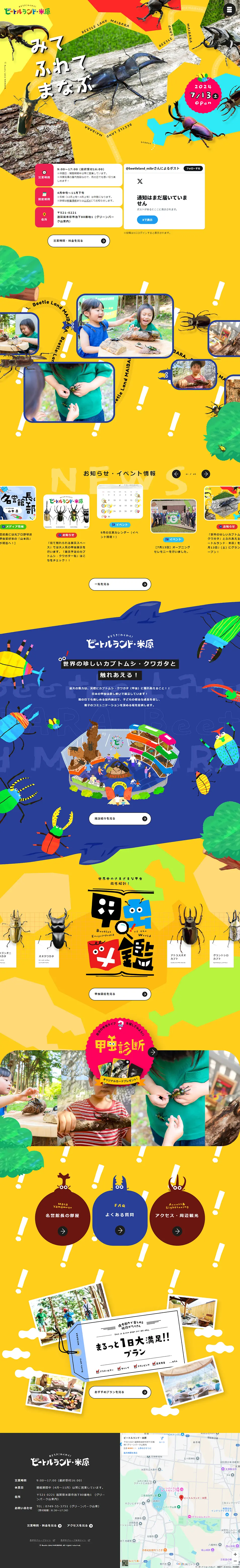 ビートルランド・米原のLPデザイン（イベント・キャンペーン・体験／グリーン系／アート・芸術系）PC版
