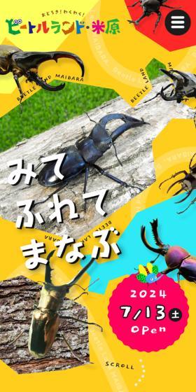ビートルランド・米原のLPデザイン（イベント・キャンペーン・体験／グリーン系／アート・芸術系）スマホ版