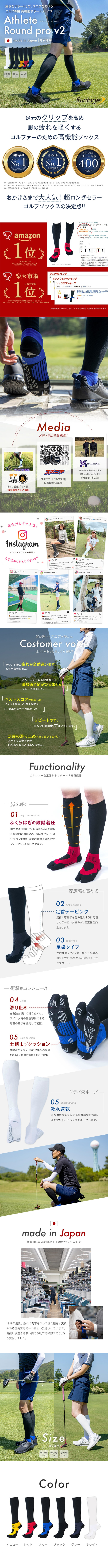 Athlete Round pro v2のLPデザイン（レディースファッション／ホワイト系／シンプル系）スマホ版