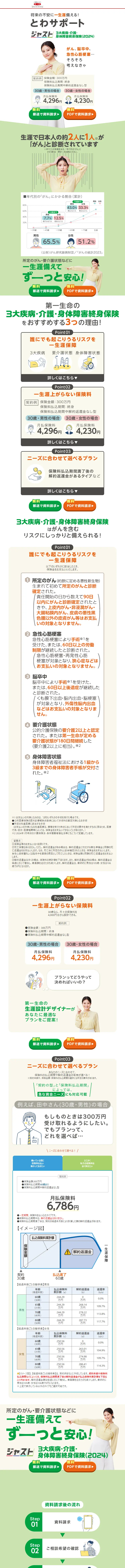 Towa Support LP design (Events, Campaigns, Experiences / Green tones / Simple) Mobile version