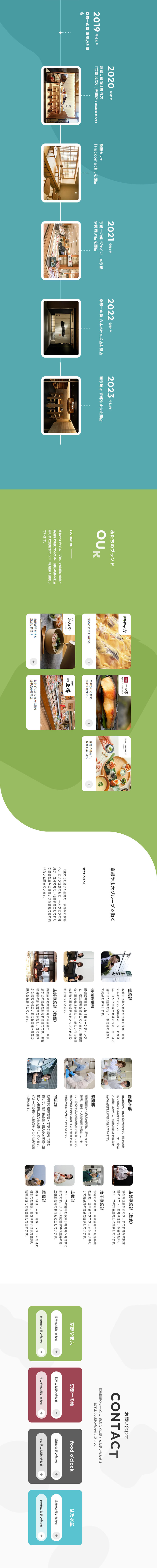 Kyoto Yamaroku Group LP design (Businesses, companies, stores / White-based / Japanese style) PC version
