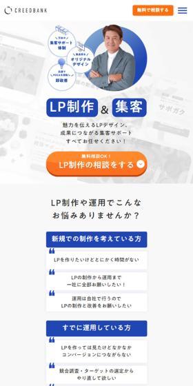 LP Creation & Customer Acquisition LP design (Businesses, companies, stores / Shades of blue / Simple) Mobile version