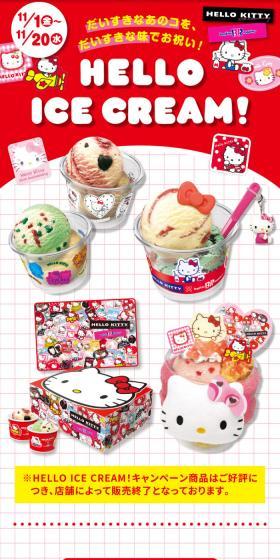 HELLO ICE CREAM!のLPデザイン（洋菓子／ホワイト系／かわいい系）スマホ版