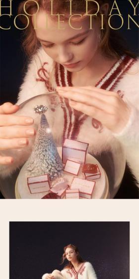 2024 Holiday Collection LP design (Underwear and Nightwear / Beige tones / Refined style) Mobile version