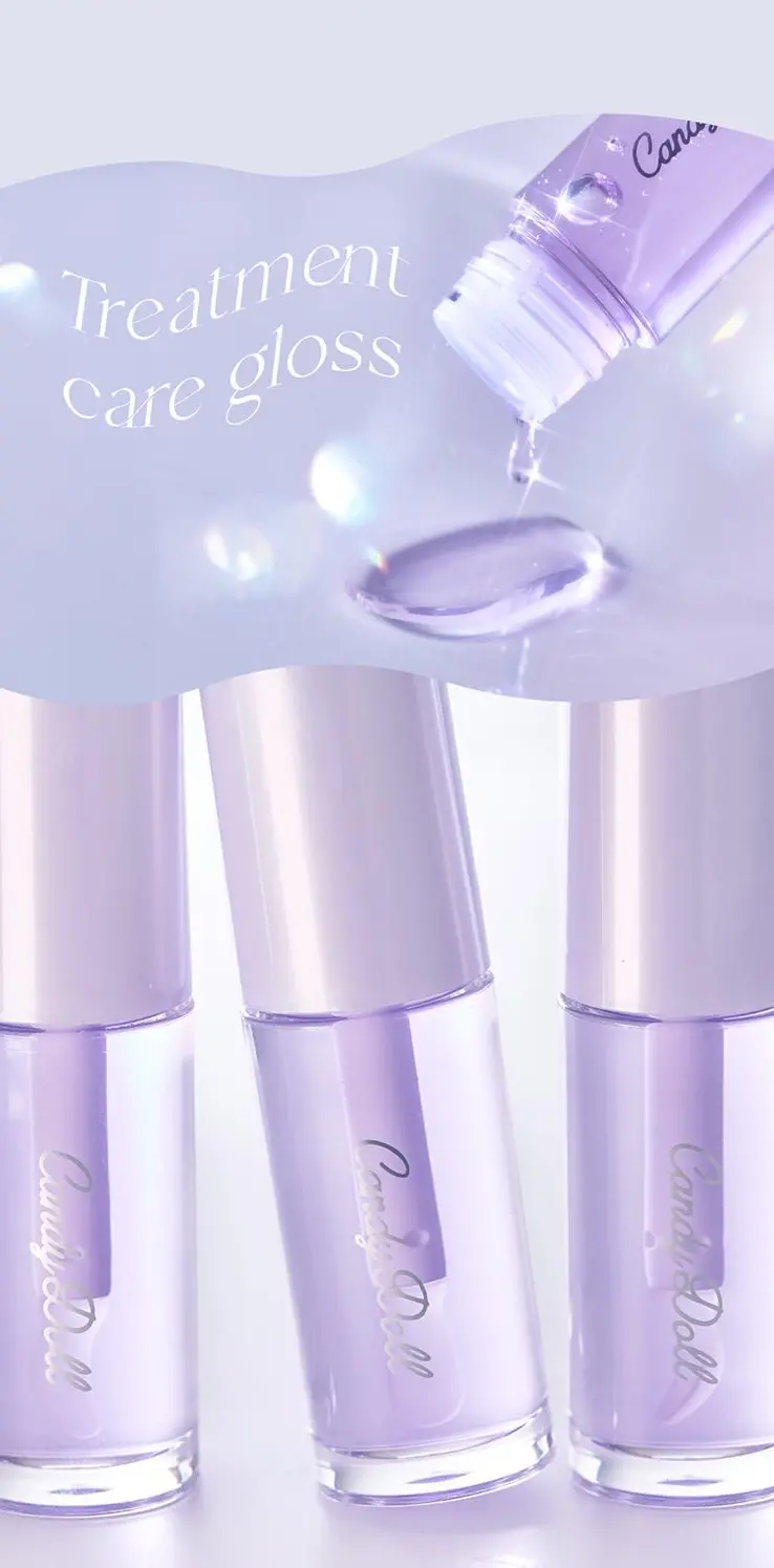 Treatment Care Gloss LP design (Cosmetics, makeup, and contact lenses / Purples / Cute style) Mobile version